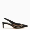 ULLA JOHNSON Antonia Sling Back - Noir
