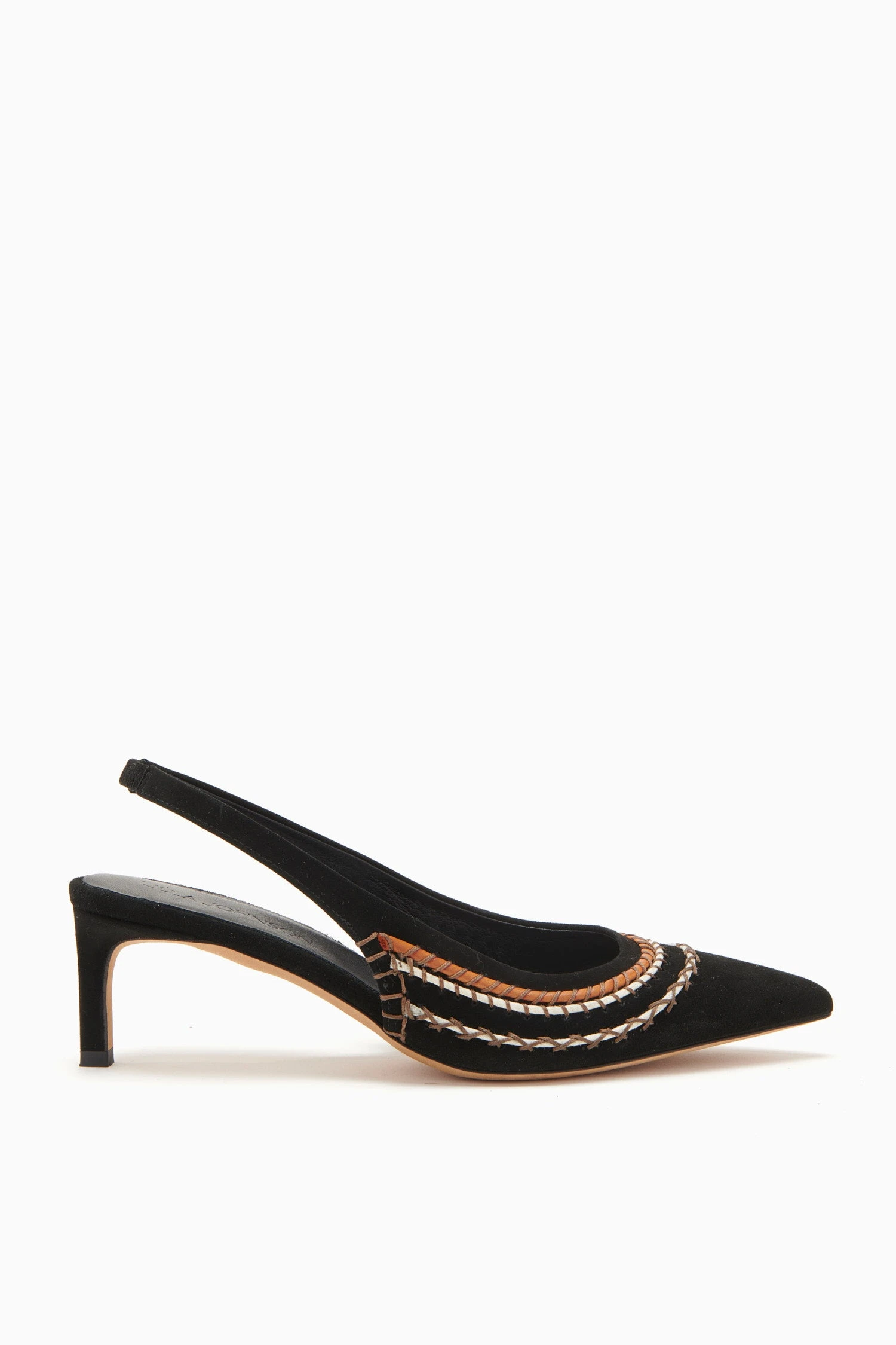 ULLA JOHNSON Antonia Sling Back - Noir 1 ULLA JOHNSON Antonia Sling Back - Noir