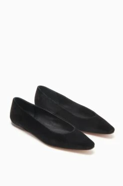 ULLA JOHNSON Arlo Ballet Flat - Noir -Ulla Johnson FA231029 ARLOBALLETFLAT NOIR d r web