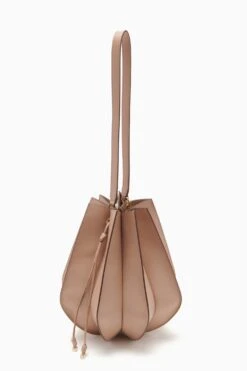 ULLA JOHNSON Lotus Flower Large Shoulder Bag - Mica -Ulla Johnson FA231101 LOTUSFLOWERLARGESHOULDERBAG GLAZE b r web