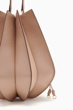 ULLA JOHNSON Lotus Flower Large Shoulder Bag - Mica -Ulla Johnson FA231101 LOTUSFLOWERLARGESHOULDERBAG GLAZE c r web