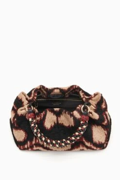 ULLA JOHNSON Remy Soft Convertible Clutch - Obsidian -Ulla Johnson FA231111 REMYSOFTCONVERTIBLECLUTCH GEOJACQUARD d r web