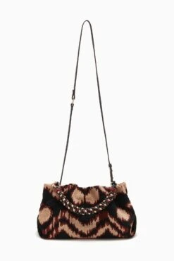 ULLA JOHNSON Remy Soft Convertible Clutch - Obsidian -Ulla Johnson FA231111 REMYSOFTCONVERTIBLECLUTCH GEOJACQUARD e r web