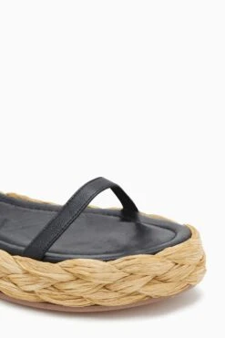 ULLA JOHNSON Clara Bow Flatform - Noir -Ulla Johnson PF231015 ClaraBowFlatform NOIR c r web