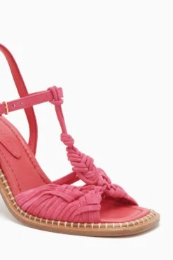 ULLA JOHNSON Penina Macrame Braided High Heel - Orchid -Ulla Johnson PF231018 PeninaMacrameBraidedHighHeel ORCHID c r web