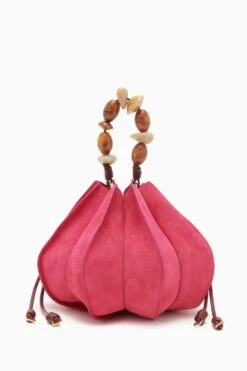 ULLA JOHNSON Lotus Flower Pochette - Orchid Colorblock -Ulla Johnson PF231107 LotusFlowerPochette ORCHIDCOLORBLOCK b r web