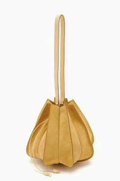 ULLA JOHNSON Lotus Flower Large Bag - Transparent Yellow -Ulla Johnson PF231110 LotusFlowerLargeBag TRANSPARENTYELLOW b r web
