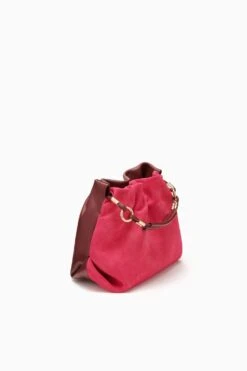 ULLA JOHNSON Remy Mini Handbag - Orchid Colorblock -Ulla Johnson PF231113 RemyMiniHandbag Oxblood c r web