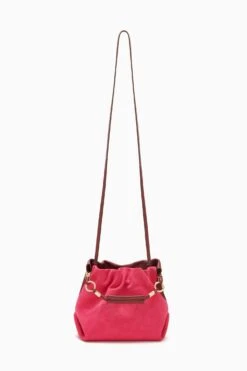 ULLA JOHNSON Remy Mini Handbag - Orchid Colorblock -Ulla Johnson PF231113 RemyMiniHandbag Oxblood e r web