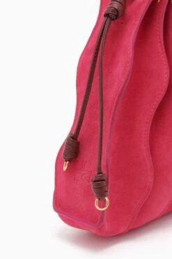 ULLA JOHNSON Adria Small Pleated Wave Bag - Orchid Colorblock -Ulla Johnson PF231127 AdriaSmallPleatedWaveBag ORCHIDCOLORBLOCK c r web