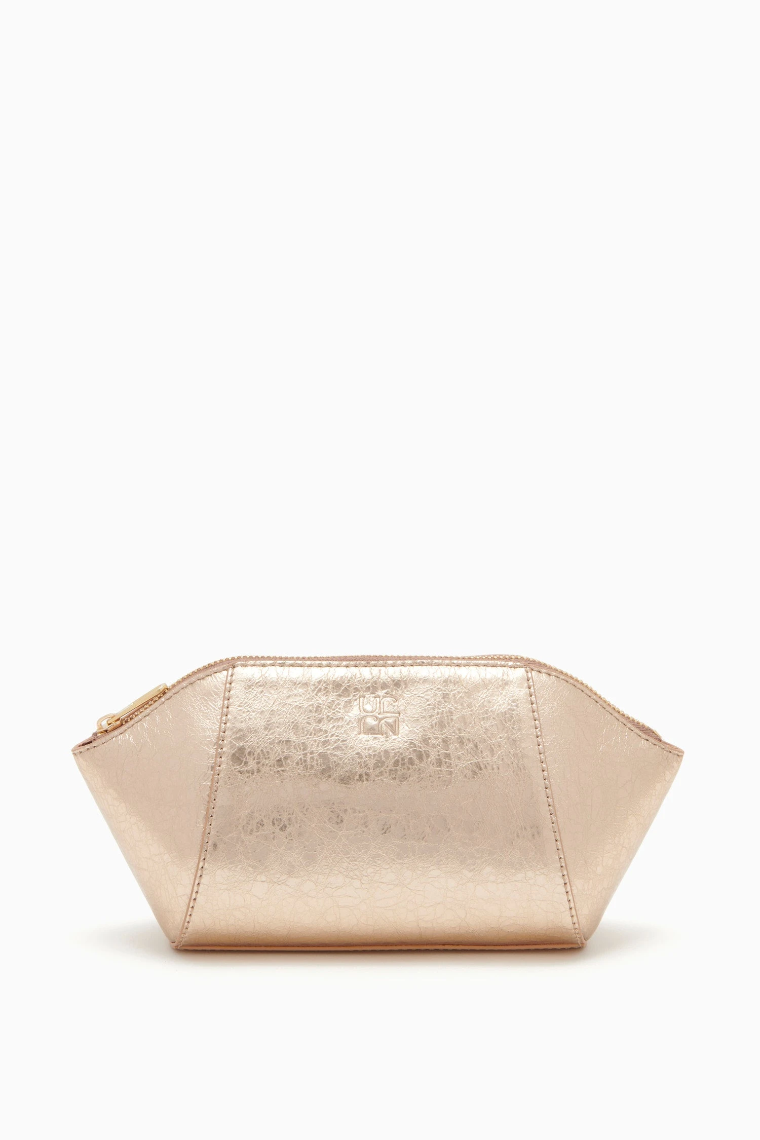 ULLA JOHNSON Imogen Large Makeup Pouch - Champagne 1 ULLA JOHNSON Imogen Large Makeup Pouch - Champagne