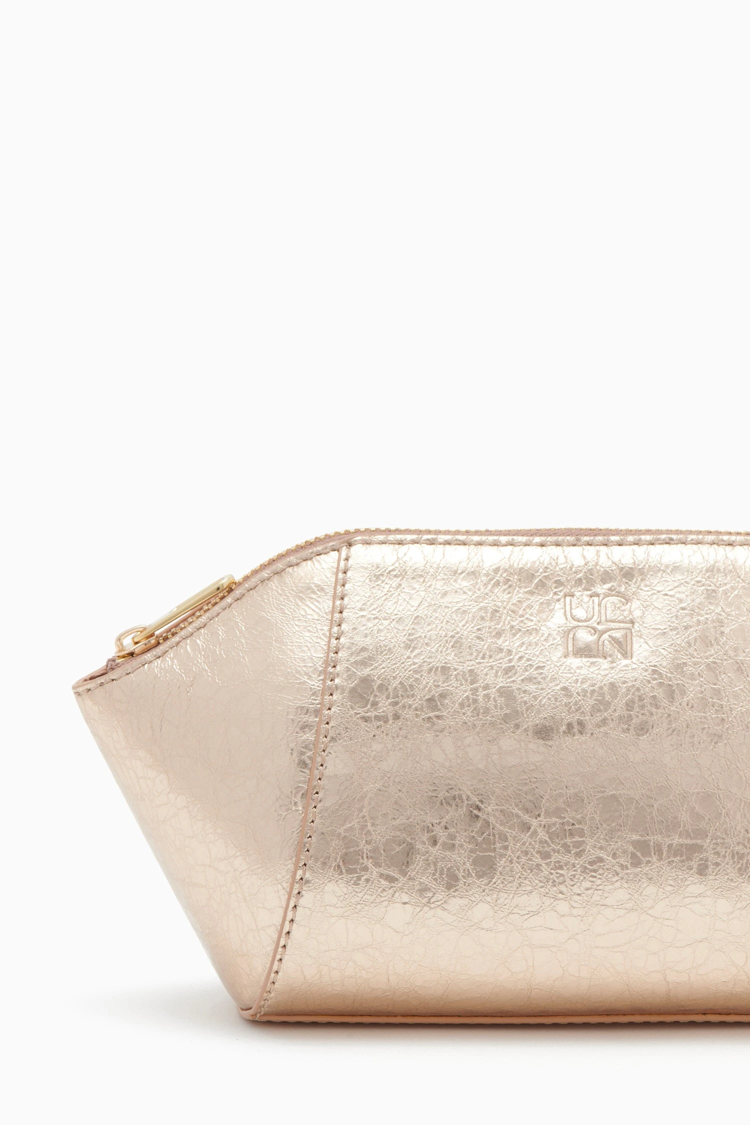 ULLA JOHNSON Imogen Large Makeup Pouch - Champagne 3 ULLA JOHNSON Imogen Large Makeup Pouch - Champagne - Image 3