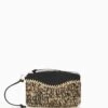 ULLA JOHNSON Maya Raffia Pouch - Noir Melange