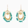 ULLA JOHNSON Beaded Single Drop Earring - Turquoise