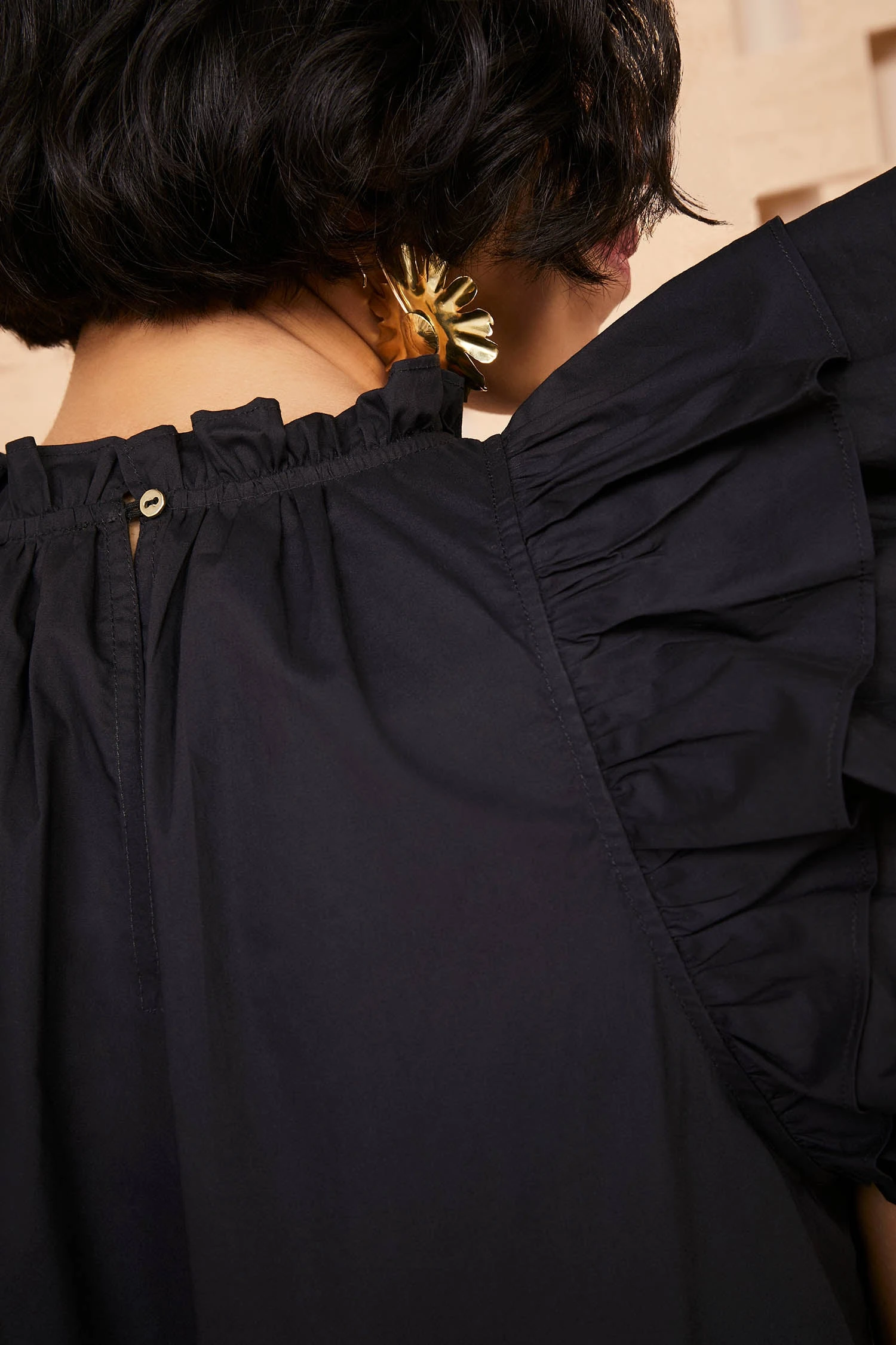 ULLA JOHNSON Eden Dress - Noir 3 ULLA JOHNSON Eden Dress - Noir - Image 3