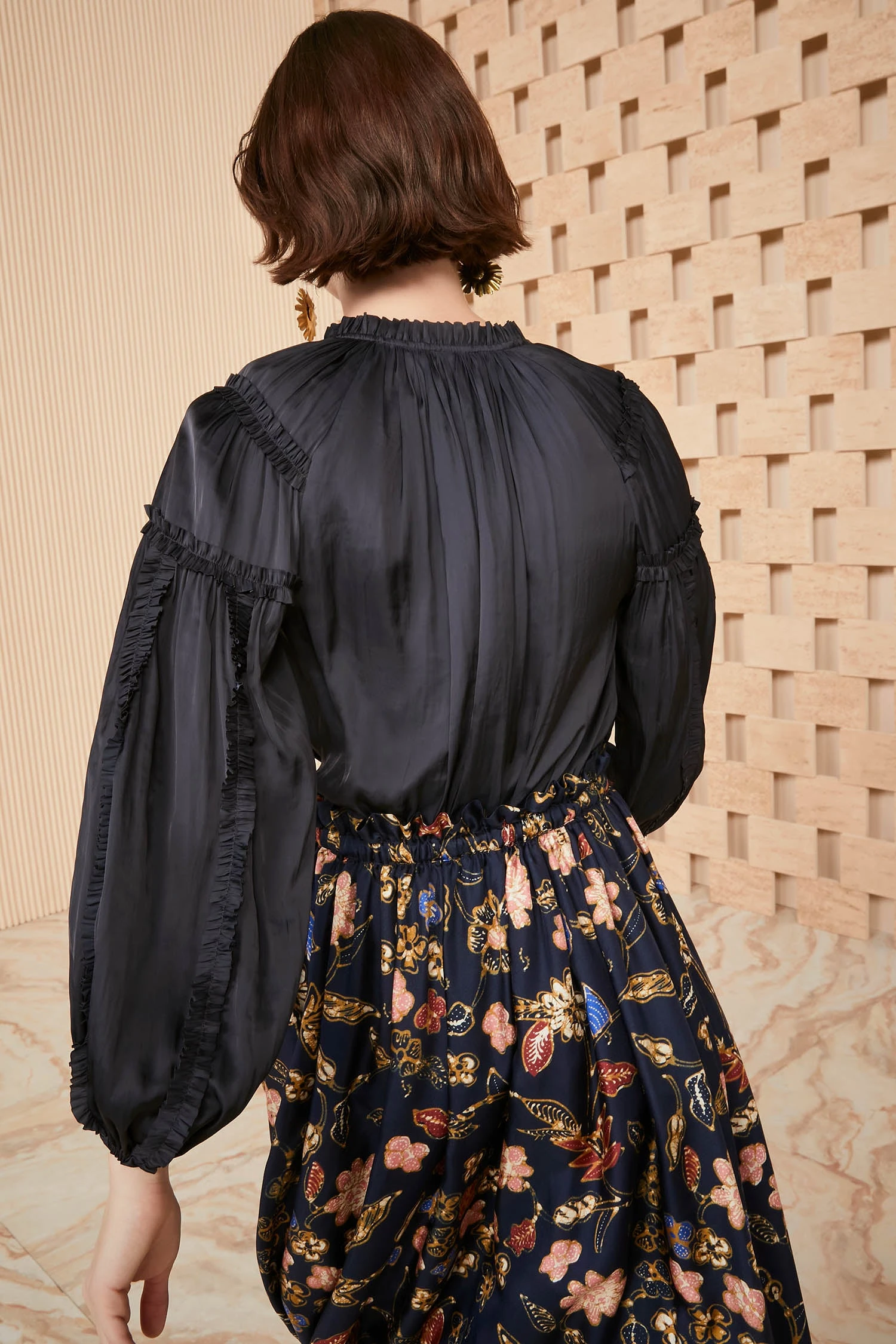 ULLA JOHNSON Maeve Blouse - Noir 4 ULLA JOHNSON Maeve Blouse - Noir - Image 4