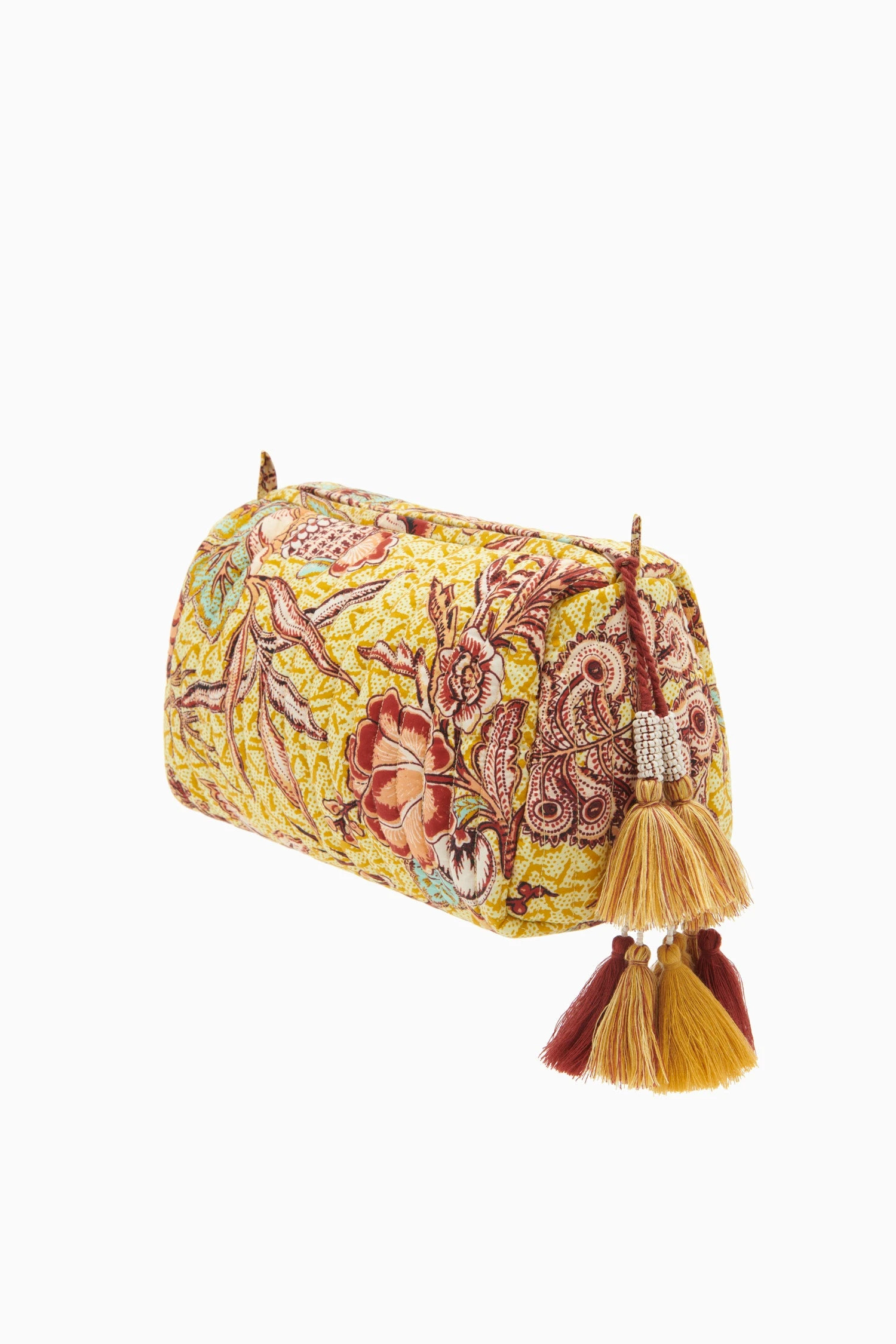 ULLA JOHNSON Priya Makeup Bag - Calla Lily 2 ULLA JOHNSON Priya Makeup Bag - Calla Lily - Image 2