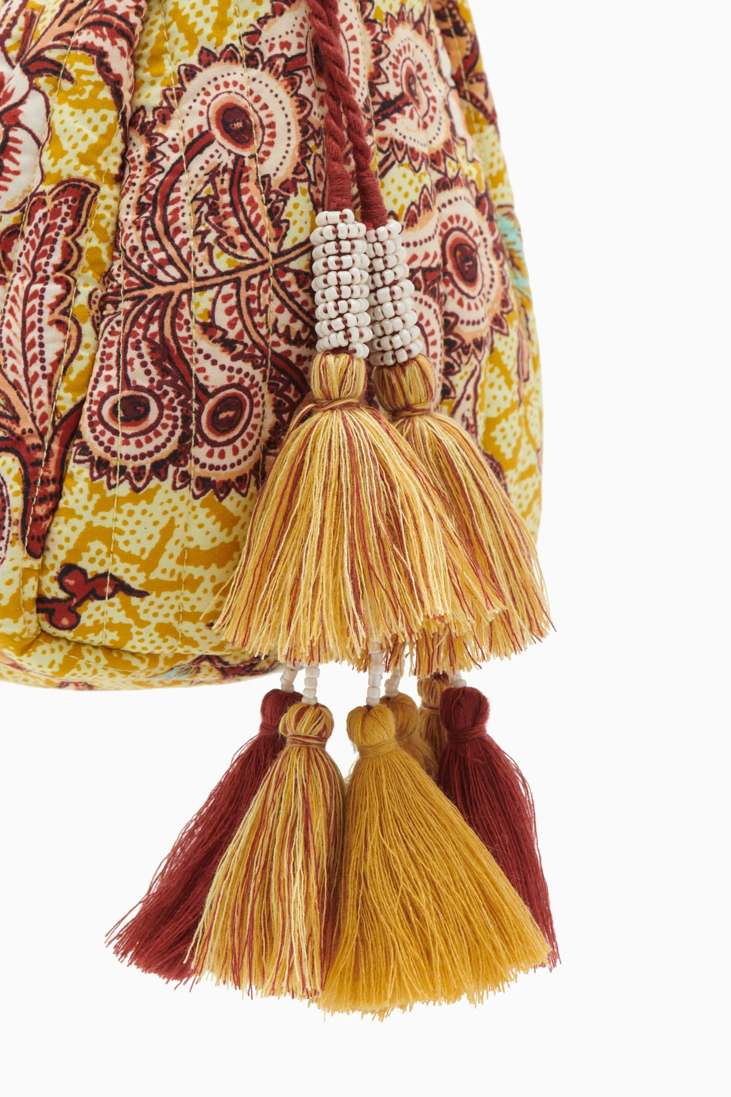 ULLA JOHNSON Priya Makeup Bag - Calla Lily 3 ULLA JOHNSON Priya Makeup Bag - Calla Lily - Image 3