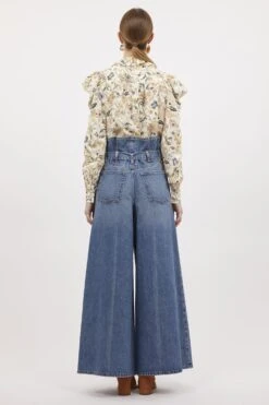 ULLA JOHNSON The Sylvan Jean - Danube Medium Indigo Wash 7 ULLA JOHNSON The Sylvan Jean - Danube Medium Indigo Wash -Ulla Johnson UJ AW23 038 0660