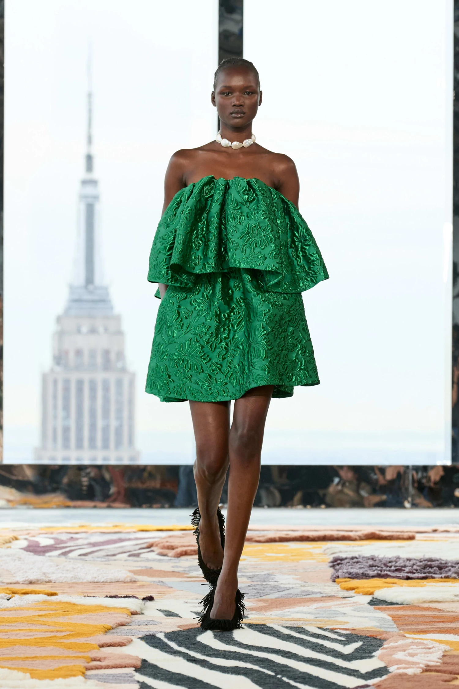 ULLA JOHNSON Oui Dress - Emerald 2 ULLA JOHNSON Oui Dress - Emerald - Image 2