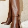 ULLA JOHNSON Annette Knee High Boot - Mahogany