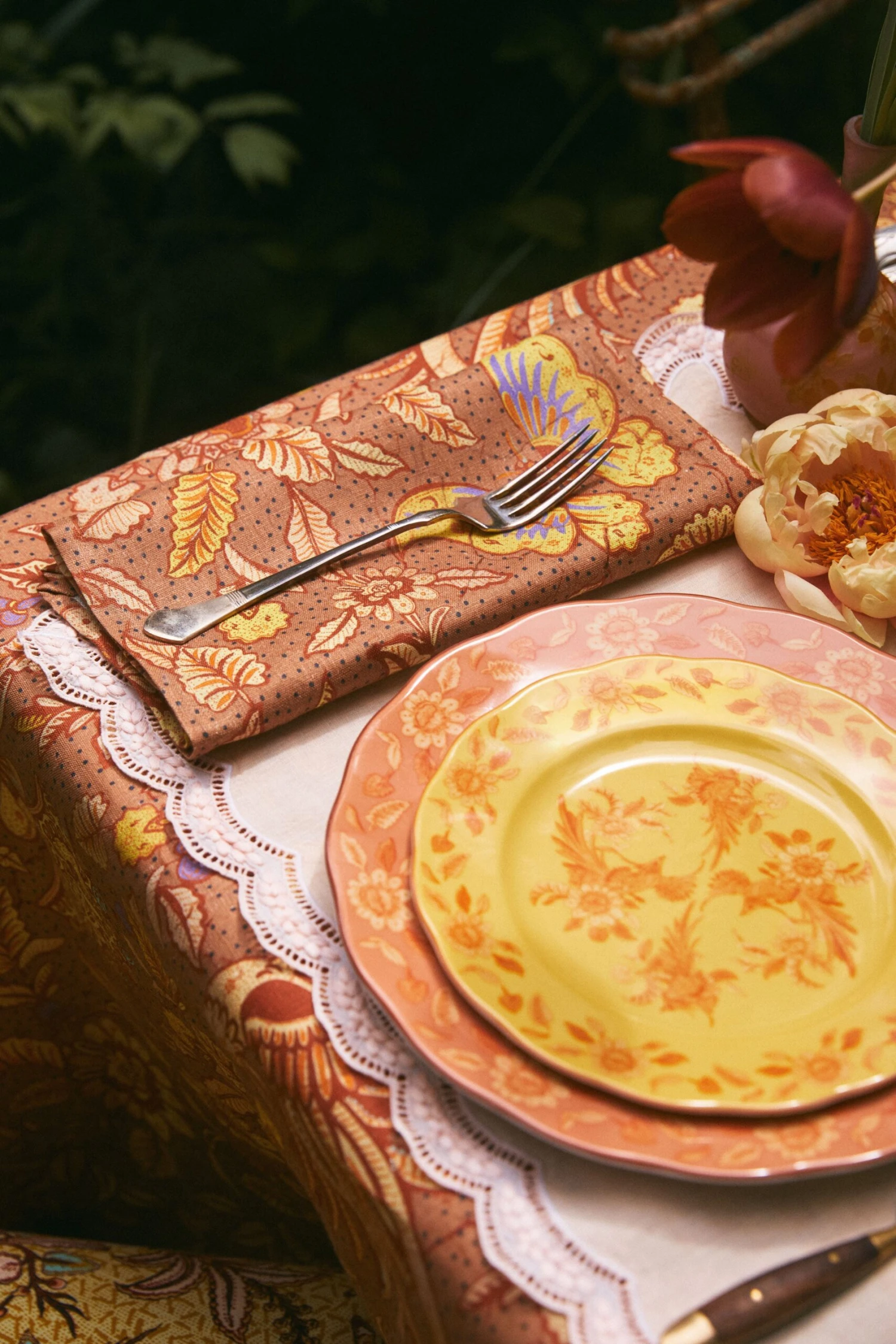 ULLA JOHNSON Napkin Set - Rose 2 ULLA JOHNSON Napkin Set - Rose - Image 2