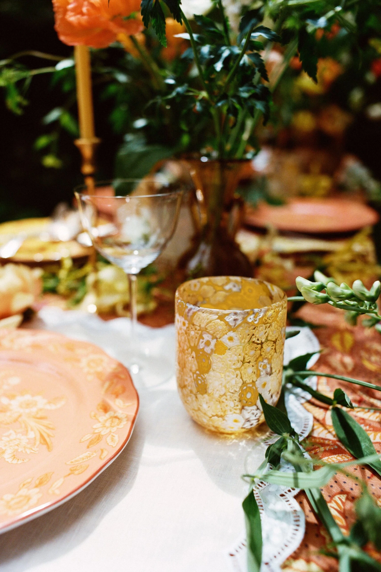 ULLA JOHNSON Murrine Glass - Chartreuse 2 ULLA JOHNSON Murrine Glass - Chartreuse - Image 2