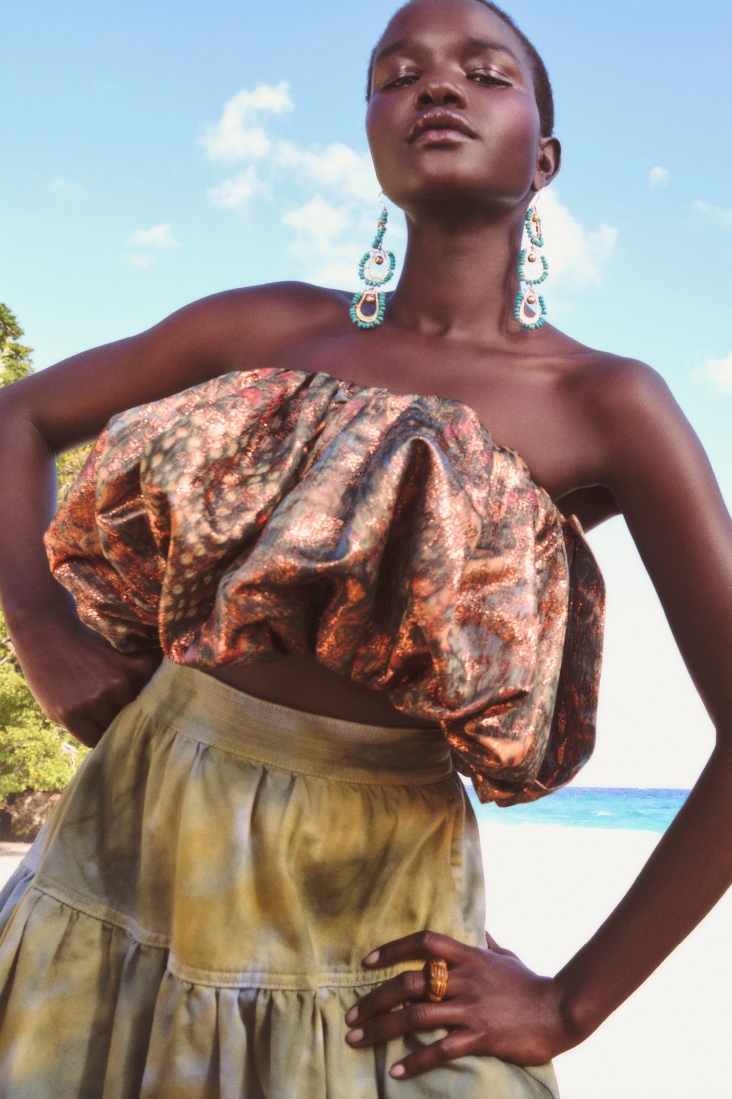 ULLA JOHNSON Lyla Top - Woodland 6 ULLA JOHNSON Lyla Top - Woodland - Image 6