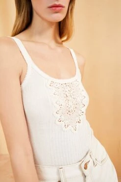 New Arrival -Ulla Johnson ULLA JOHNSON AMELINE TANK IVORY 02 ALT