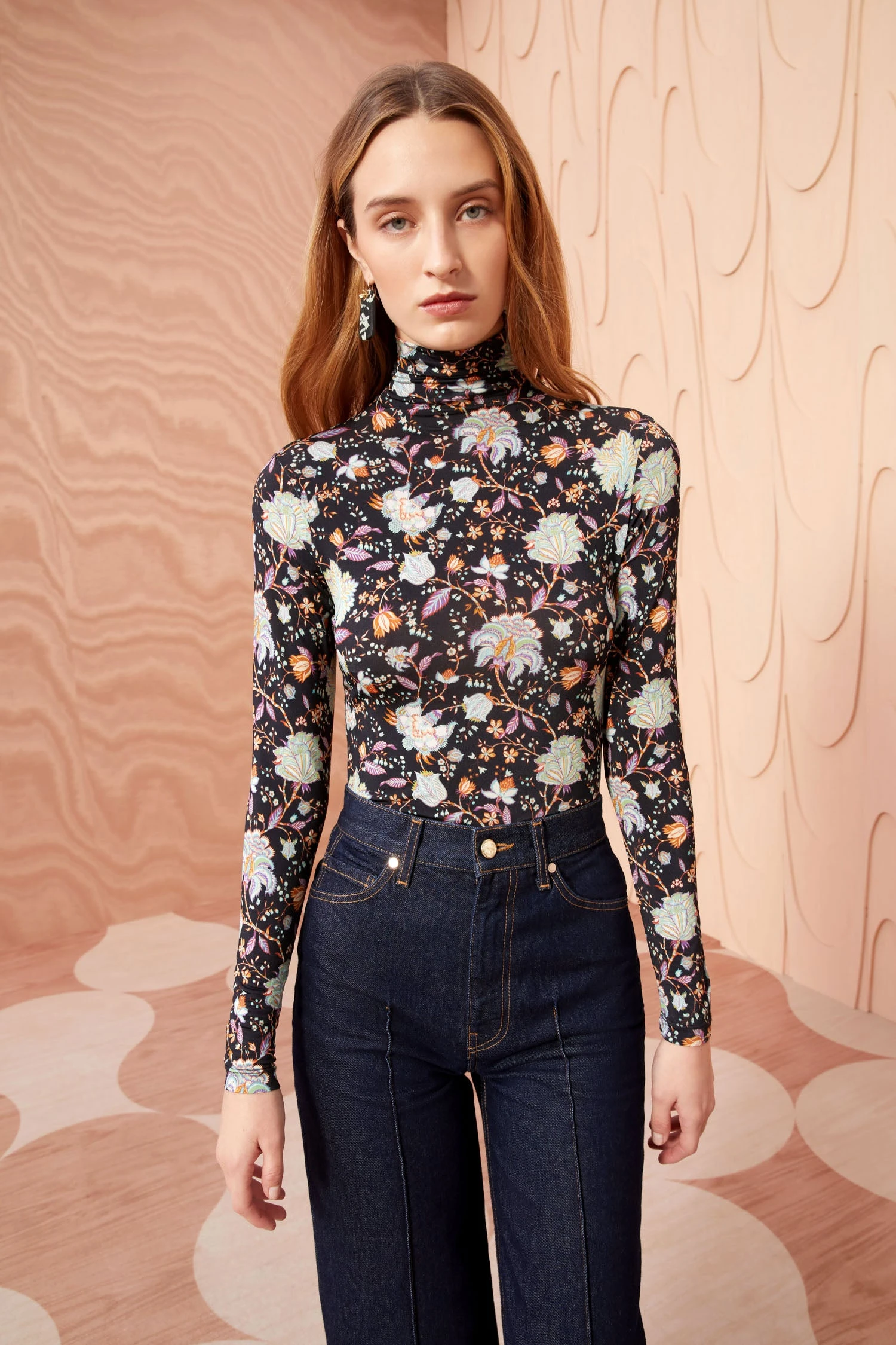 ULLA JOHNSON Aurelia Turtleneck - Nuit 1 ULLA JOHNSON Aurelia Turtleneck - Nuit