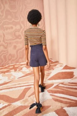 ULLA JOHNSON Abri Shorts - Midnight 7 ULLA JOHNSON Abri Shorts - Midnight -Ulla Johnson ULLA JOHNSON Abri Shorts MIDNIGHT 0006