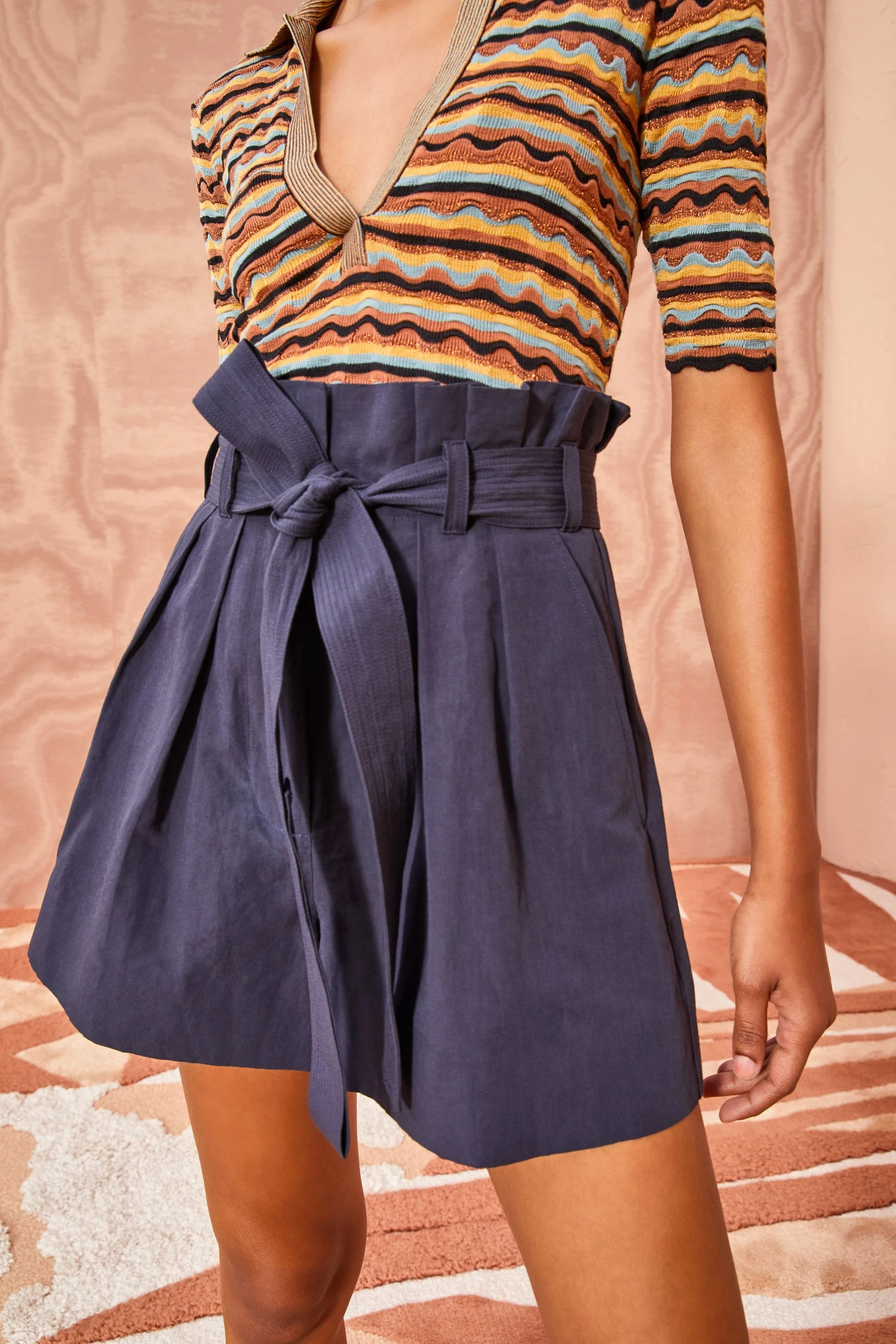 ULLA JOHNSON Abri Shorts - Midnight 2 ULLA JOHNSON Abri Shorts - Midnight - Image 2