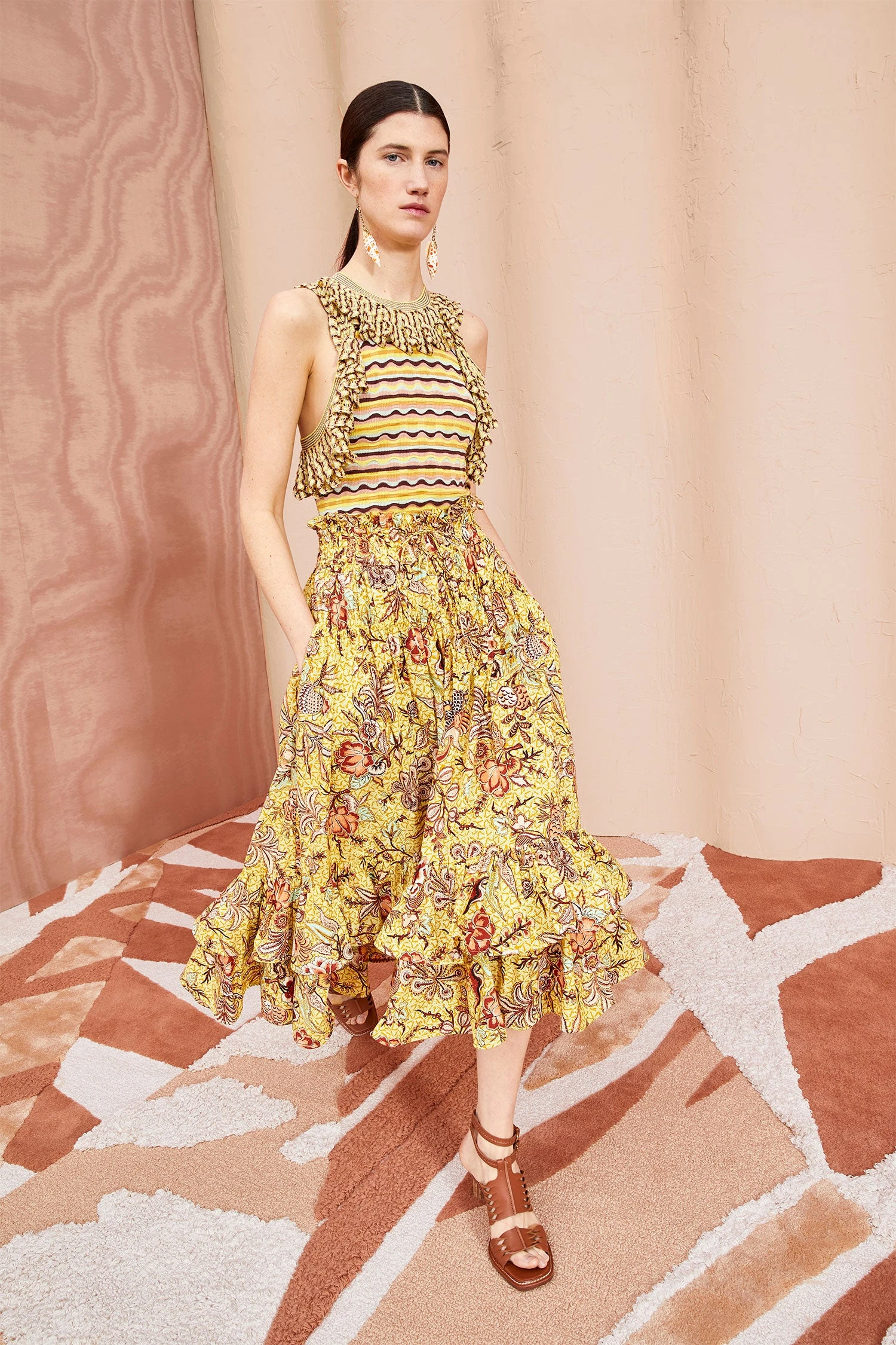 ULLA JOHNSON Acacia Skirt - Calla Lily 3 ULLA JOHNSON Acacia Skirt - Calla Lily - Image 3