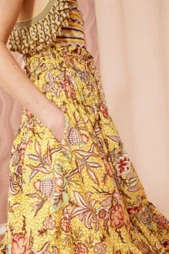 ULLA JOHNSON Acacia Skirt - Calla Lily 9 ULLA JOHNSON Acacia Skirt - Calla Lily -Ulla Johnson ULLA JOHNSON Acacia Skirt CALLA LILY 05