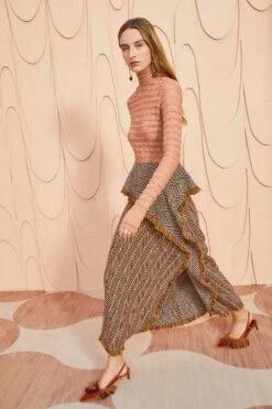 ULLA JOHNSON Agatha Skirt - Tiger's Eye -Ulla Johnson ULLA JOHNSON Agatha Skirt TIGER SEYE 0142