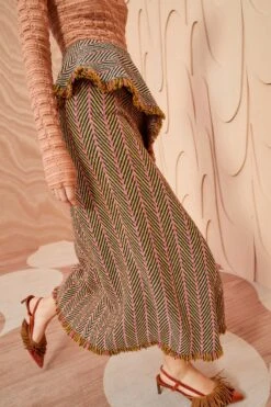 ULLA JOHNSON Agatha Skirt - Tiger's Eye -Ulla Johnson ULLA JOHNSON Agatha Skirt TIGER SEYE 0185