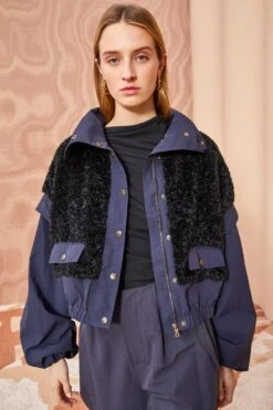 ULLA JOHNSON Aidan Jacket - Midnight -Ulla Johnson ULLA JOHNSON Aidan Jacket MIDNIGHT 0152