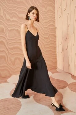 ULLA JOHNSON Alegria Dress - Noir 7 ULLA JOHNSON Alegria Dress - Noir -Ulla Johnson ULLA JOHNSON Alegria Dress NOIR 03