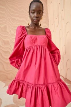 ULLA JOHNSON Alita Dress - Rosebud 7 ULLA JOHNSON Alita Dress - Rosebud -Ulla Johnson ULLA JOHNSON Alita Dress ROSEBUD 003