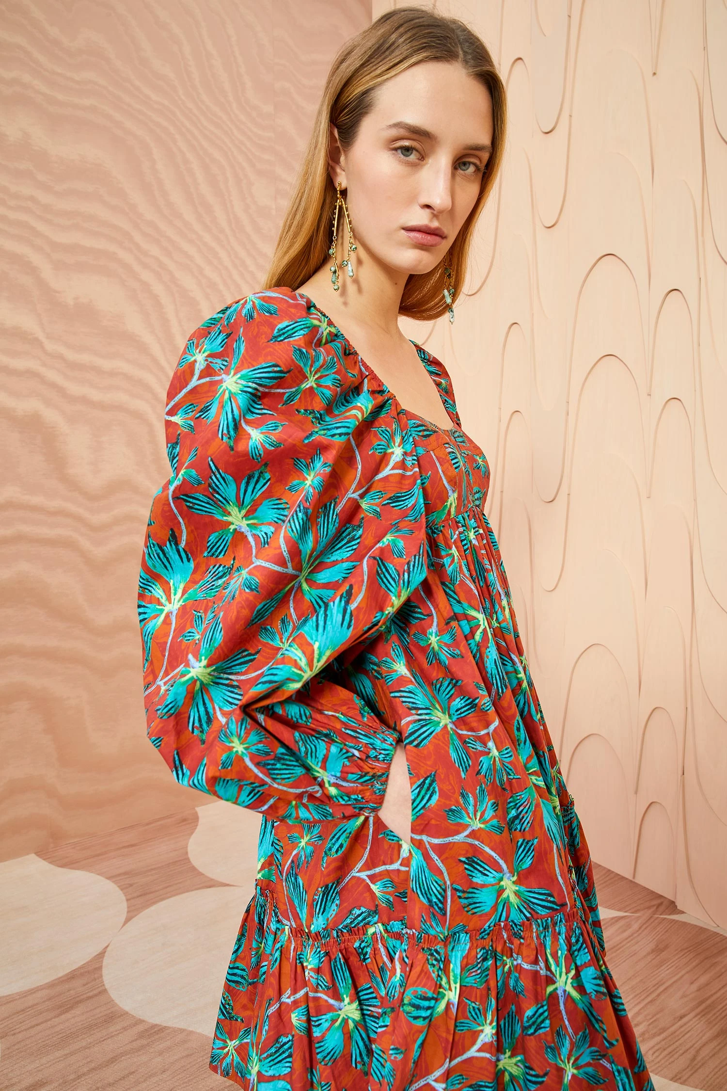 ULLA JOHNSON Alita Dress - Tropical 3 ULLA JOHNSON Alita Dress - Tropical - Image 3