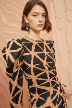 ULLA JOHNSON Amalie Dress - Onyx 9 ULLA JOHNSON Amalie Dress - Onyx -Ulla Johnson ULLA JOHNSON Amalie Dress ONYX 0115