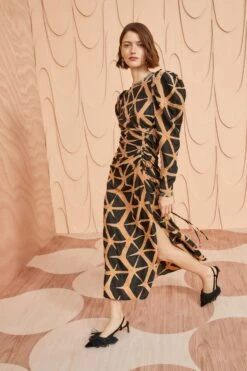 ULLA JOHNSON Amalie Dress - Onyx 11 ULLA JOHNSON Amalie Dress - Onyx -Ulla Johnson ULLA JOHNSON Amalie Dress ONYX 0125