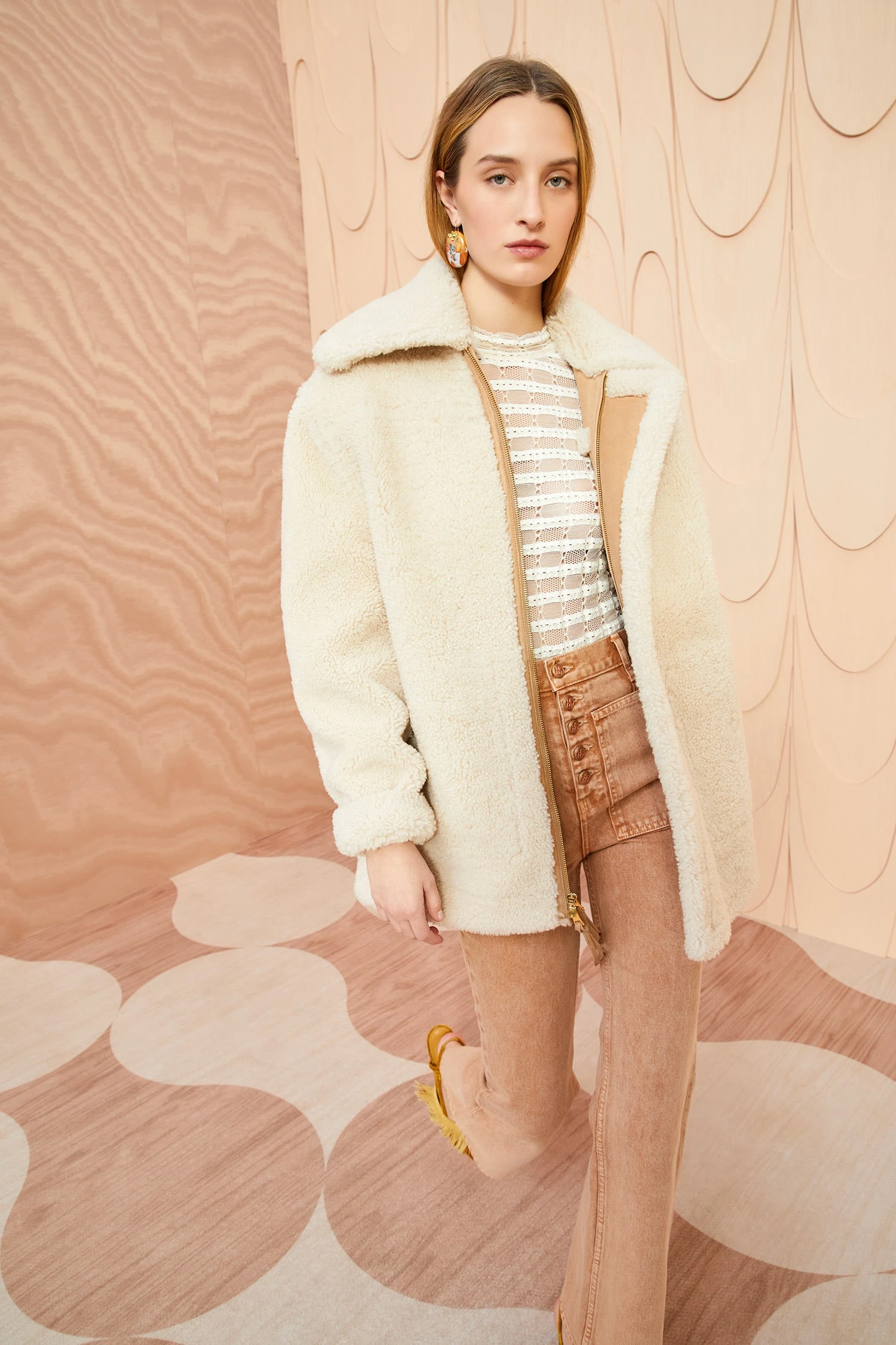 ULLA JOHNSON Ambrose Jacket - Limestone 2 ULLA JOHNSON Ambrose Jacket - Limestone - Image 2