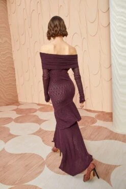 ULLA JOHNSON Ambrosia Dress - Mahogany -Ulla Johnson ULLA JOHNSON Ambrosia Dress MAHOGANY 04