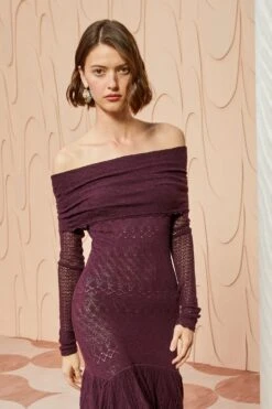 ULLA JOHNSON Ambrosia Dress - Mahogany -Ulla Johnson ULLA JOHNSON Ambrosia Dress MAHOGANY 05