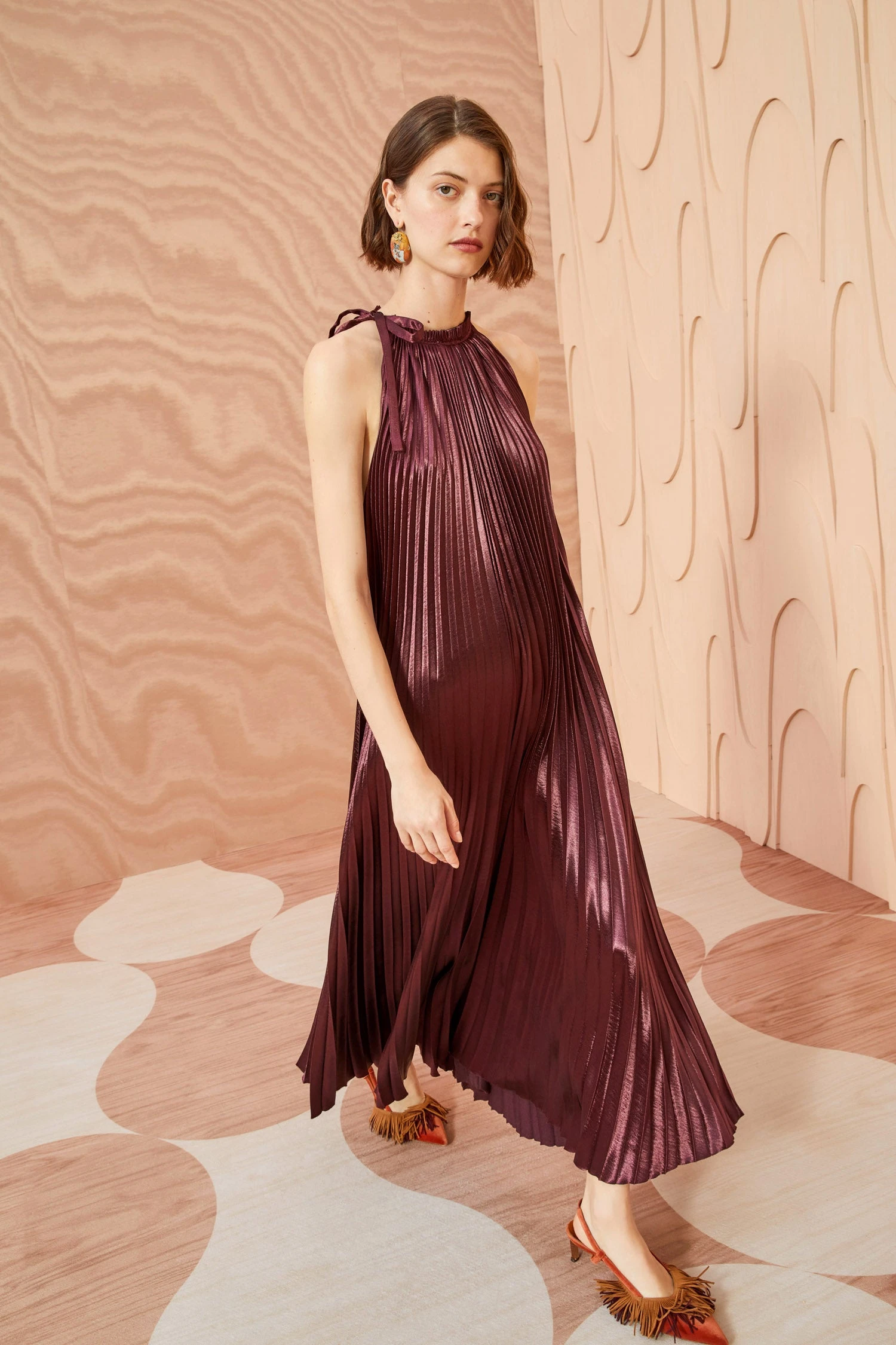 ULLA JOHNSON Amiko Dress - Mahogany 5 ULLA JOHNSON Amiko Dress - Mahogany - Image 5