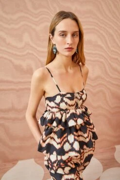 ULLA JOHNSON Amrita Top - Obsidian -Ulla Johnson ULLA JOHNSON Amrita Top OBSIDIAN 03