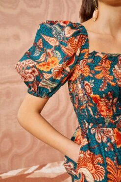 ULLA JOHNSON Arlo Playsuit - Delphinium 7 ULLA JOHNSON Arlo Playsuit - Delphinium -Ulla Johnson ULLA JOHNSON Arlo Playsuit DELPHINIUM 03