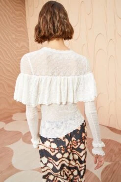 ULLA JOHNSON Augustina Pullover - Pristine 8 ULLA JOHNSON Augustina Pullover - Pristine -Ulla Johnson ULLA JOHNSON Augustina Pullover PRISTINE 04