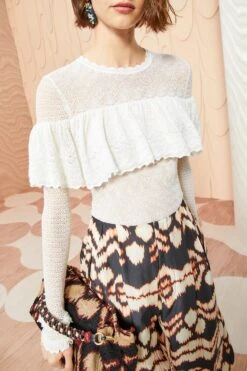 ULLA JOHNSON Augustina Pullover - Pristine 9 ULLA JOHNSON Augustina Pullover - Pristine -Ulla Johnson ULLA JOHNSON Augustina Pullover PRISTINE 05